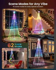 Christmas Cone Tree - RGB, IP65, Smart APP (7FT 295LEDs / 10FT 682LEDs) Indoor/Outdoor