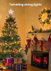 Fairy String Lights 4 Pack 10 Ft 120 LEDs Battery Operated with Timer for Christmas Decor (warm white)