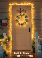 Fairy String Lights 4 Pack 10 Ft 120 LEDs Battery Operated with Timer for Christmas Decor (warm white)