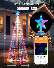 Christmas Cone Tree - RGB, IP65, Smart APP (7FT 295LEDs / 10FT 682LEDs) Indoor/Outdoor